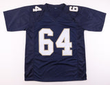 Tom Thayer Signed Notre Dame Fighting Irish Jersey (JSA COA) 1985 Bears O-Line