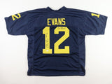 Chris Evans Signed Michigan Wolverines Jersey (JSA) Cincinnati Bengals R.B.