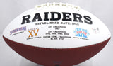 Maxx Crosby Autographed Las Vegas Raiders Logo Football - Fanatics *Black