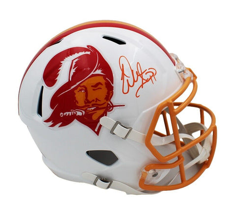 Warren Sapp Signed Tampa Bay Buccaneers Speed Full Size Throwback NFL Helmet