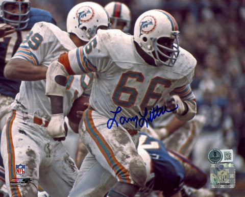 Larry Little Autographed/Signed Miami Dolphins 8x10 Photo Beckett 47791