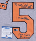 Brooks Robinson Signed Baltimore Orioles Jersey (Beckett COA) 4 Dif Inscriptions