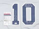 Chris Chambliss Signed New York Yankees Jersey (JSA COA) 2xInscribed See Photos