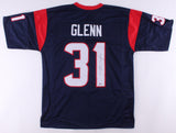 Aaron Glenn Signed Houston Texans Jersey (Beckett COA) 3xPro Bowl Defensive Back