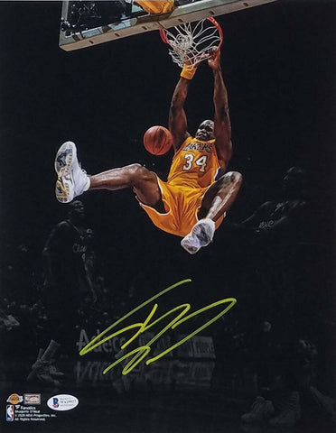 Shaquille O'Neal Signed Los Angeles Lakers Spotlight 11x14 Photo Beckett