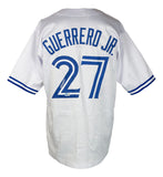 Vladimir Guerrero Jr. Signed White Custom Baseball Jersey BAS ITP