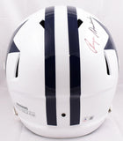 Drew Pearson Roger Staubach Signed Cowboys F/S 60-63 Speed Helmet-Beckett W Holo