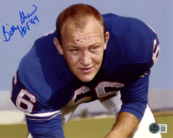 Billy Shaw Autographed/Signed Buffalo Bills 8x10 Photo HOF Beckett 45693