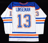 Ken Linseman Signed Edmonton Oilers Jersey Stanley Cup 84 (JSA COA) NHL Veteran