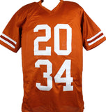 Earl Campbell Ricky Williams Signed Orange College Style Jersey w/HT-Beckett/BAW