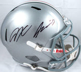 Jaxon Smith-Njigba Autographed Ohio State F/S Speed Helmet-Beckett Hologram