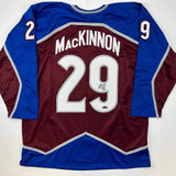 Facsimile Autographed Nathan MacKinnon Colorado Maroon Reprint Auto Jersey XL