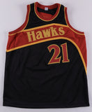 Dominique Wilkins Signed Atlanta Hawks Jersey (PSA COA) 9xNBA All Star Forward