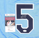 Wander Franco Signed Rays Jersey (JSA COA) Tampa Ray 2021 Rookie S.S.