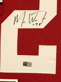 FRAMED OHIO STATE BUCKEYES MIKE WEBER AUTOGRAPHED SIGNED JERSEY TRISTAR HOLO