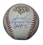 2009 New York Yankees Team Signed World Series Baseball 9 Sigs Steiner 33940