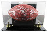 Rams RB Legends (3) Bettis, Dickerson & Faulk Signed Duke Football W/ Case BAS W