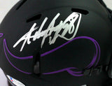 Adrian Peterson Autographed Minnesota Vikings Eclipse Mini Helmet-Beckett W *S