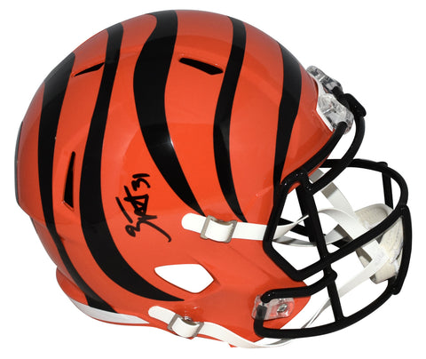 ZACK MOSS AUTOGRAPHED CINCINNATI BENGALS FULL SIZE SPEED HELMET BECKETT