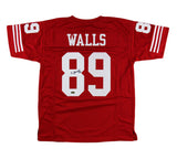 Wesley Walls Signed San Francisco Red Custom Jersey