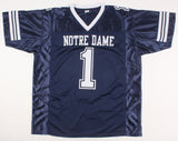 Lou Holtz Signed Notre Dame Fighting Irish Jersey (JSA COA) 1988 National Champs