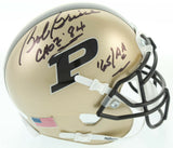 Bob Griese Signed Purdue Boilermakers Mini-Helmet Inscibd CHOF 84 & 65AA JSA COA