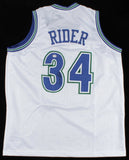 Isaiah Rider Signed Minnesota Timberwolves Jersey (PSA COA) 5th Overall Pck 1999