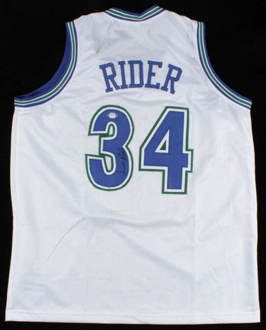 Isaiah Rider Signed Minnesota Timberwolves Jersey (PSA COA) 5th Overall Pck 1999