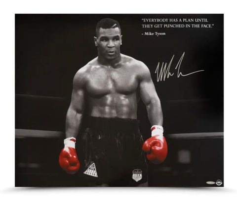 Mike Tyson Autographed "In the Ring" 24x20 Photo UDA