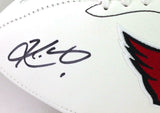 Kyler Murray Autographed Arizona Cardinals Logo Football- Beckett W *Black