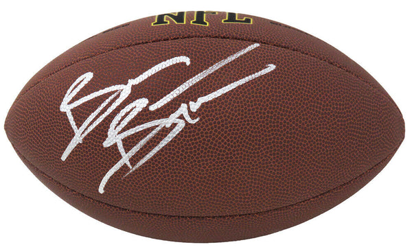 Brian Bosworth Signed Wilson Super Grip Full Size NFL Football - SCHWARTZ COA