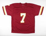 Joe Theismann Signed Redskins Career Stat Jersey Inscribed "83 MVP" (JSA COA)