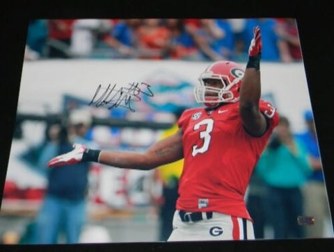 TODD GURLEY AUTOGRAPHED SIGNED GEORGIA BULLDOGS 16x20 PHOTO - GATOR CHOMP