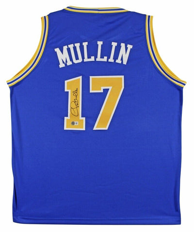 Chris Mullin Signed Golden State Warriors Jersey (Beckett) 5xNBA All Star