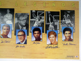 UCLA LEGENDS AUTOGRAPHED 22X40 LITHOGRAPH 7 SIGS JABBAR WOODEN BECKETT 121631