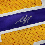 Autographed/Signed Austin Reaves Los Angeles LA Yellow Jersey Beckett BAS COA