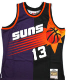 Steve Nash Signed Suns Mitchell & Ness Black/Purple Jersey- Beckett W Hologram