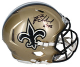 Rashid Shaheed Autographed New Orleans Saints Authentic Speed Helmet Beckett