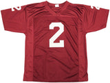 TEXAS A&M JOHNNY MANZIEL AUTOGRAPHED MAROON JERSEY 12 HEISMAN JSA 228780