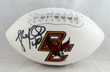 Luke Kuechly Autographed Boston College Logo Football - JSA Witness Auth