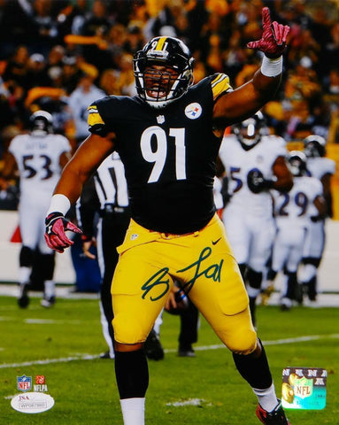 Stephon Tuitt Autographed Steelers 8x10 Vertical In Black Photo- JSA W Auth