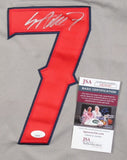 Jo Adell Signed 2021 Little League Classic Jersey (JSA COA) Anaheim Angels O.F.