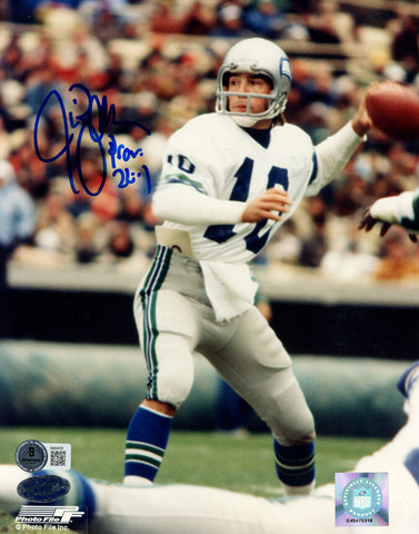 Jim Zorn Autographed Seattle Seahawks 8x10 Photo Beckett 45714