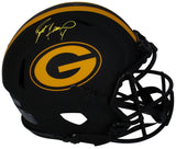 Brett Favre Autographed Packers Eclipse Authentic Speed Helmet Beckett