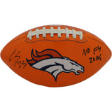 Chris Harris Autographed Denver Broncos Logo Football No Fly Zone JSA 18748