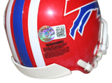 Eric Moulds Autographed Buffalo Bills 1987-01 VSR4 Mini Helmet Beckett 35587