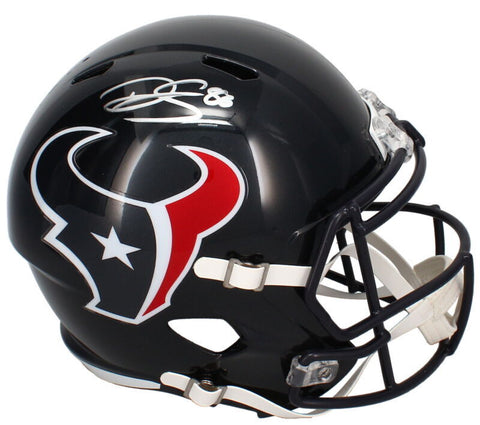 Dalton Schultz Autographed Houston Texans 2024 Full Size Speed Helmet Beckett