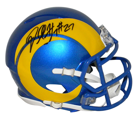 DARRELL HENDERSON JR SIGNED LOS ANGELES RAMS 2020 SPEED MINI HELMET BECKETT