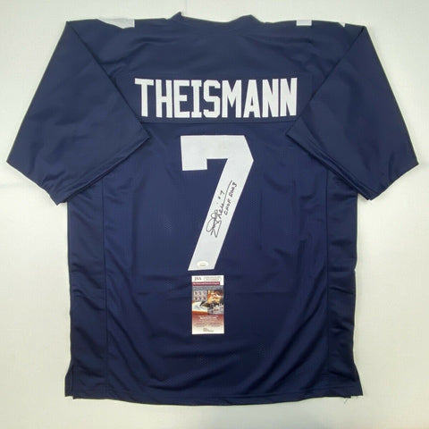 Autographed/Signed JOE THEISMANN CHOF 2003 Notre Dame College Jersey JSA COA