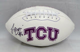 Trevone Boykin Autographed TCU Horned Frogs Logo Football- JSA Witnessed Auth